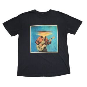 Graphic Sunset Guitar Headless Tee – Size M (Unbranded)